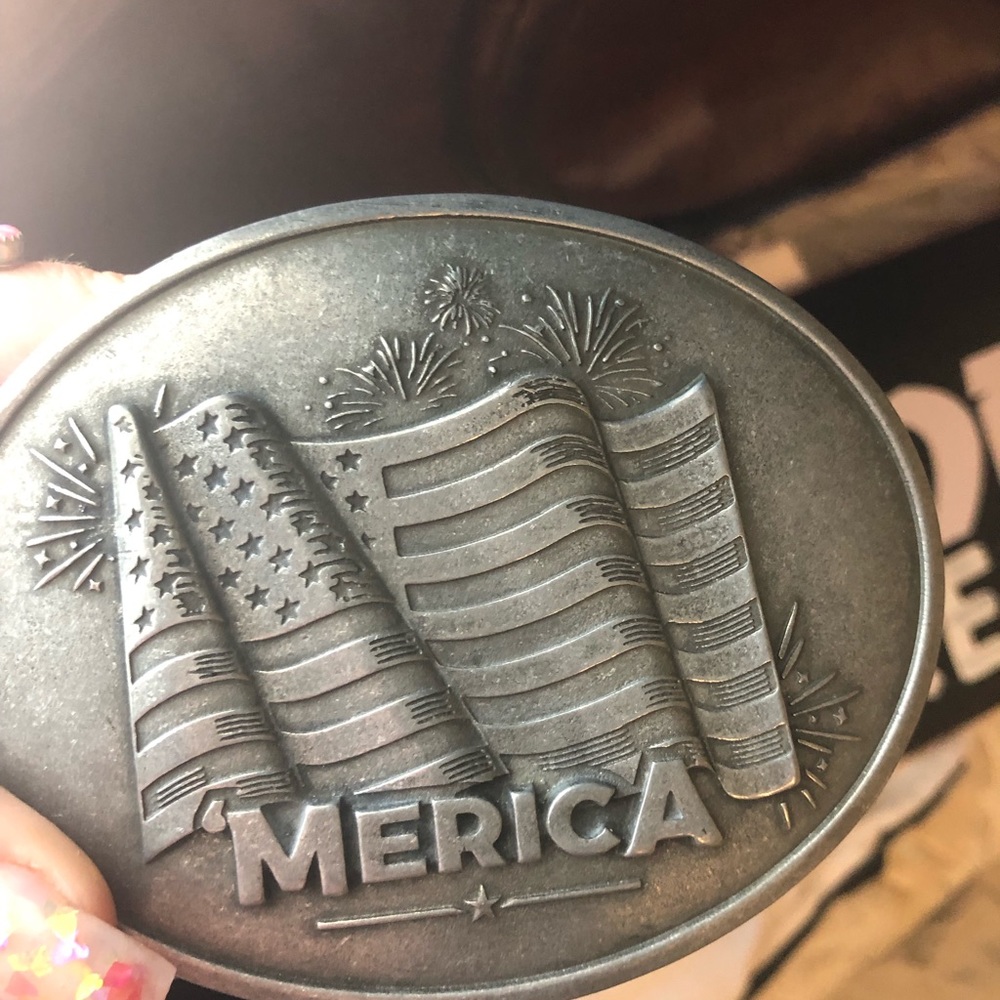 SOLD Merica Belt buckle SOLD ON EBAY 09/23/19
